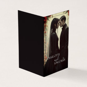 Mariage romantique dans l'élégance noire