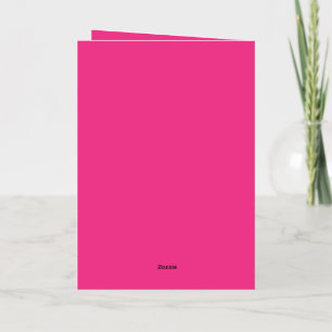 Mariage rose chaud Invitation de couleur vive en