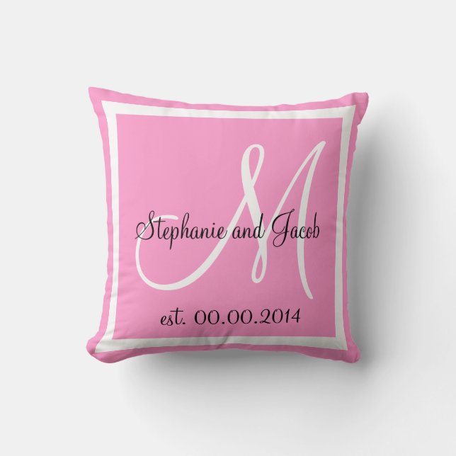 mariage rose coussin (Recto)