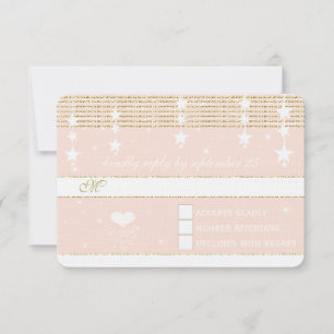 Mariage Rose d'or sous les étoiles RSVP