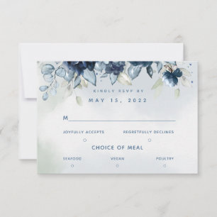 Mariage Rose en cascade 3 repas choix carte RSVP
