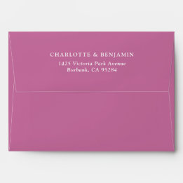 Mariage rose moderne personnalisé 5,25x7,25