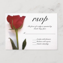 Mariage rose rouge RSVP
