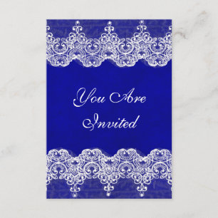 Mariage Royal Invitation Rustique Burlap & Dentell