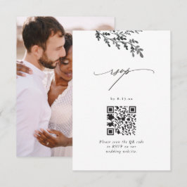 Mariage RSVP avec QR Code et photo
