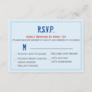 Mariage RSVP pour la collection d'états