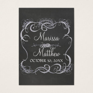 Mariage rustique de la feuille typographique
