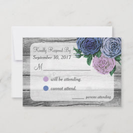 Mariage rustique des Roses de pays RSVP