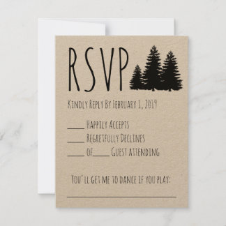 Mariage rustique RSVP