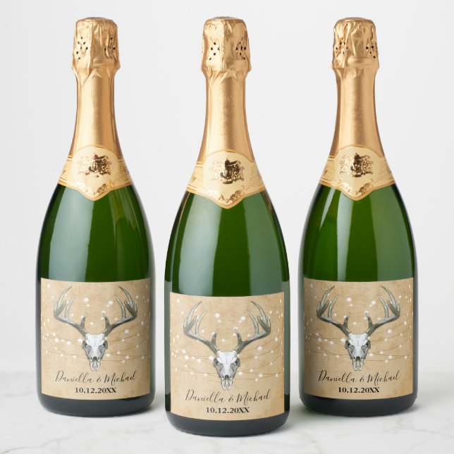 Mariage Rustique Sparkling Wine Étiquette (Bouteilles)