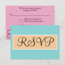 Mariage Seafoam Bleu Rose Plage de Sable RSVP