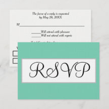 Mariage Seafoam Vert Argent RSVP