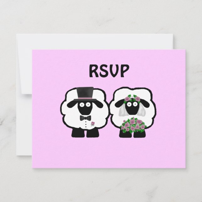 Mariage Sheep RSVP (Devant)