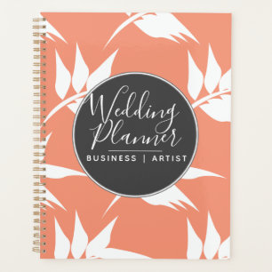 Mariage Silhouette Florale Feuilles de Corail Clai
