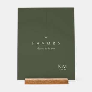 Mariage Simple Chic Favors Moss Green ID1046