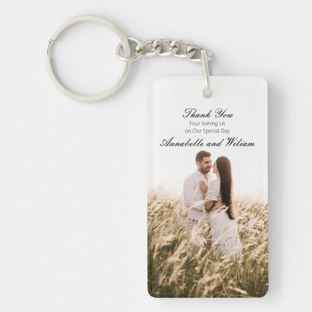 Mariage simple en Merci Favoriser la photo de coup (Devant)