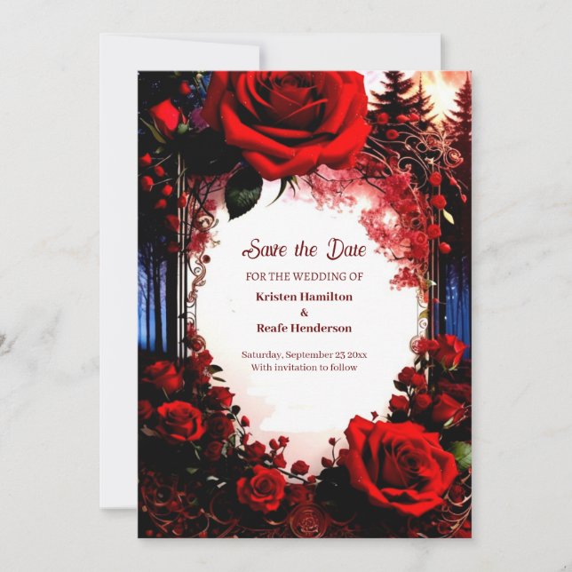 Mariage Simple Enregistrer La Carte Date (Devant)