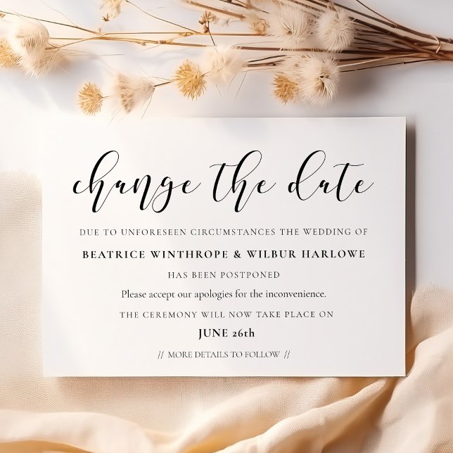 Mariage simple et élégant Modifier la carte de dat (Créateur téléchargé)