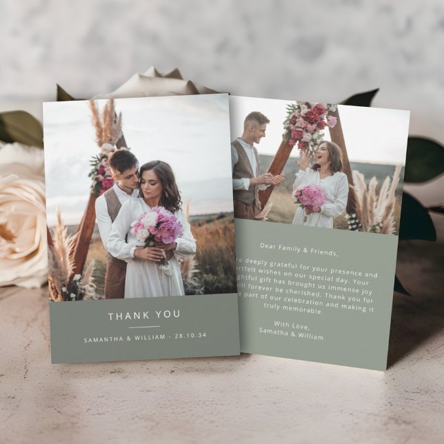 Mariage simple et minimaliste merci 2 photos (Créateur téléchargé)