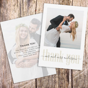 Mariage Simple moderne tendance minimaliste Merci