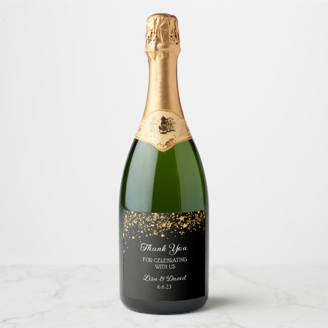 Mariage Sparkling Wine Bottle Étiquette (Devant)