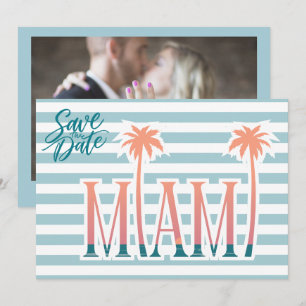 Mariage sur la plage à Miami Floride Photo Carte d