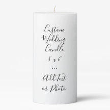 Mariage texte ou photo 3"x6" personnalisé