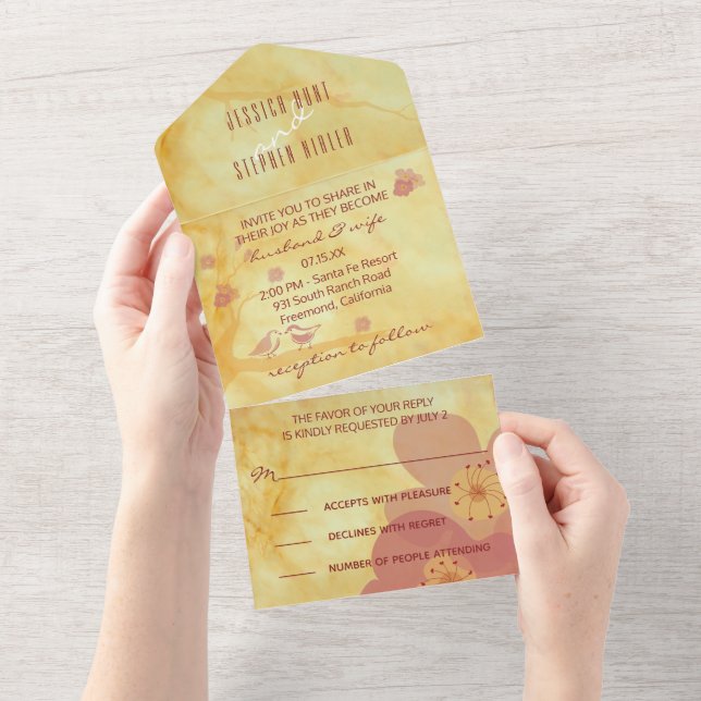 Mariage Tous N un Invitation Influence asiatique I (Déchirure)