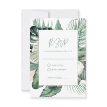 Mariage tropical botanique RSVP