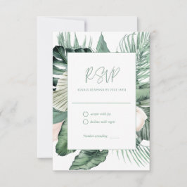 Mariage tropical botanique RSVP