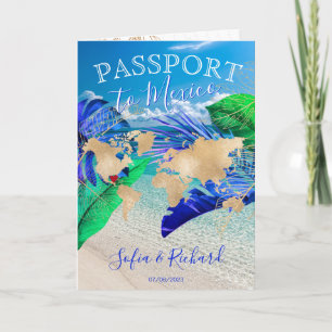 Mariage Tropical Destination Passport Carte Mondia