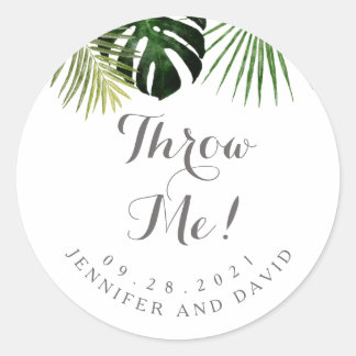 Mariage tropical Envoyez des stickers de toss péta