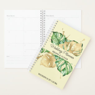 Mariage Tropical Vert Palm Or Jaune