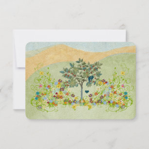 Mariage turquoise Vintage Inséparable Fleur RSVP