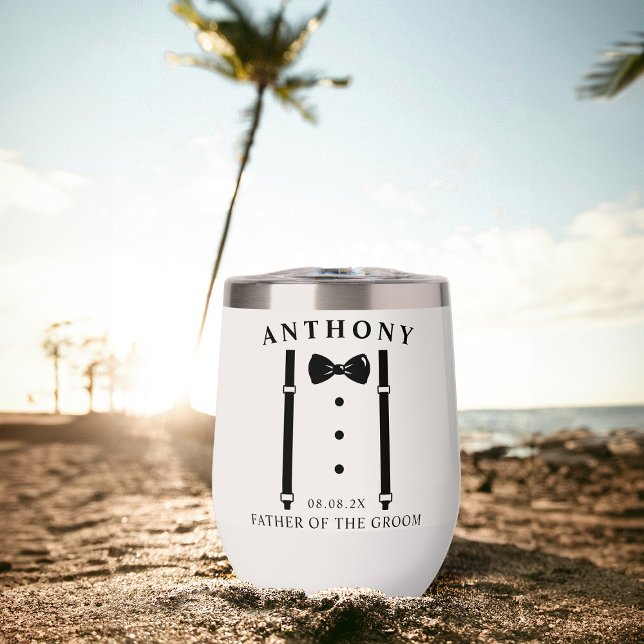 Mariage Tuxedo Suspenders Cravate Père de la chamb (Créateur téléchargé)