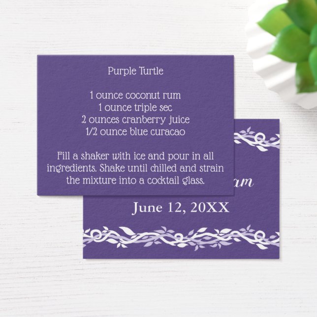 Mariage Ultra Violet Signature Recette de boisson (Bureau)