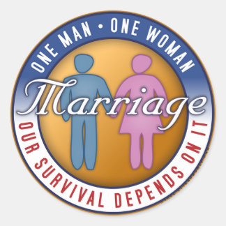 Mariage "Un homme... Sticker One Woman"