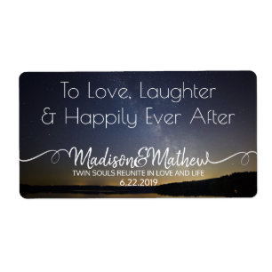 Mariage Under the Stars Wine Étiquettes