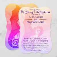 Mariage Unicorn Célébration Invitation Dragon Roug