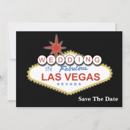 Mariage Vegas enregistrer la date faire-part