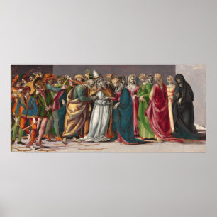 Mariage, Vierge - Luca Signorelli Poster d'art