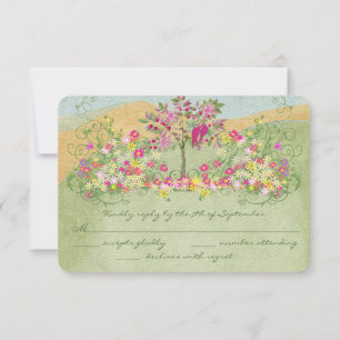 Mariage Vintage rose Fleur Inséparable RSVP