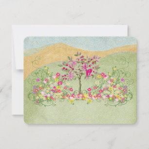 Mariage Vintage rose Fleur Inséparable RSVP