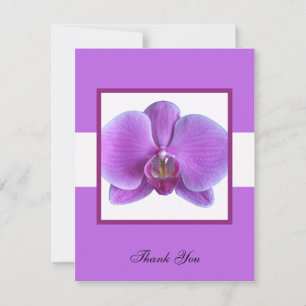 Mariage violet orchidée Merci cadeau Invitation