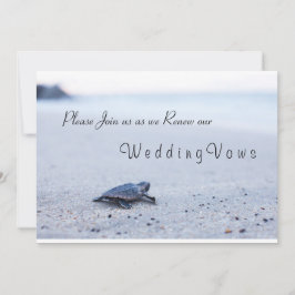 Mariage Vow Renouvellement Invitation Tortue de me