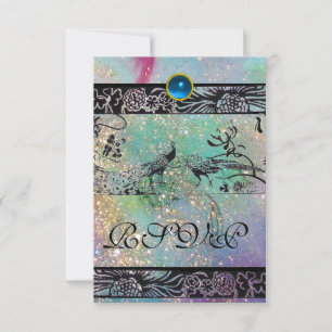 MARIAGES INSÉPARABLES MONOGRAM RSVP noir vert