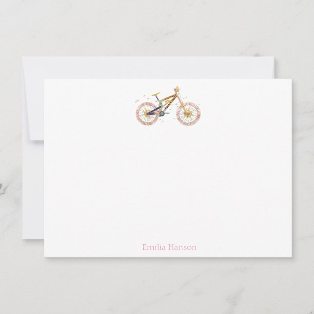 Mariah Bike Carte de note personnalisée (Devant)