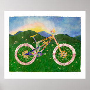 Mariah Mountainbike-Druck Poster
