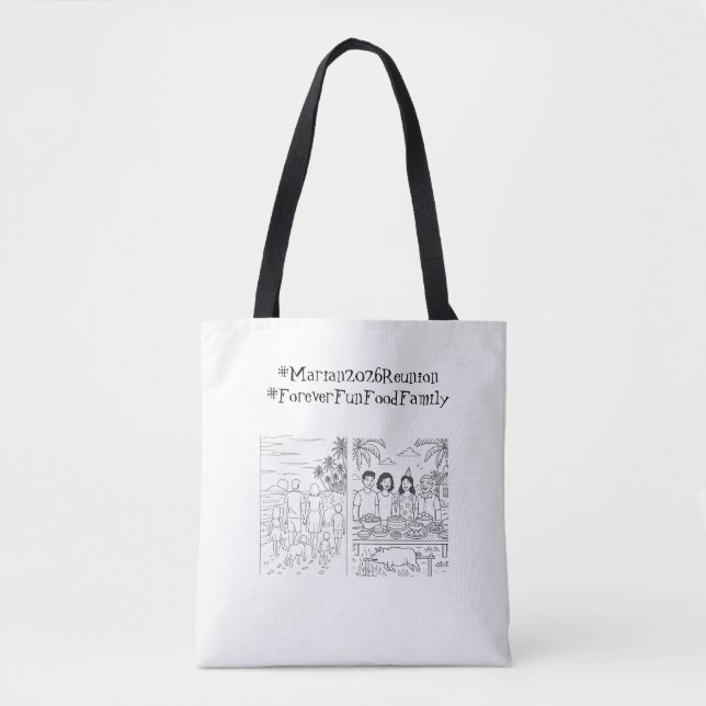 #Marian2026Reunion #ForeverFunFoodFamily Tasche (Vorderseite)