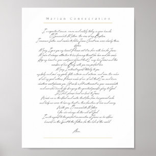 Marian Consecration Poster